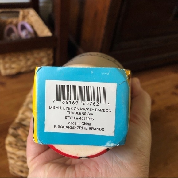 Disney All Eyes on Mickey Mouse bamboo tumblers set of 4 - Picture 5 of 5